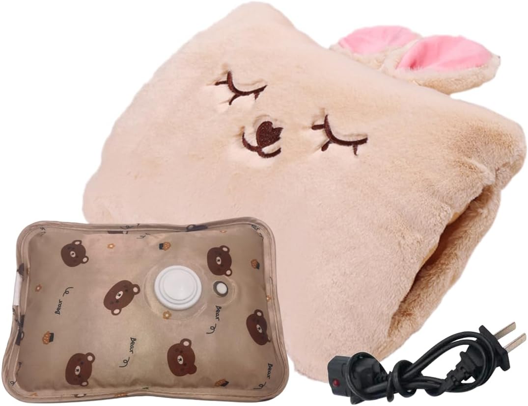 USB Rechargeable Plush Hand Warmer Pillow - Cute Animal Design