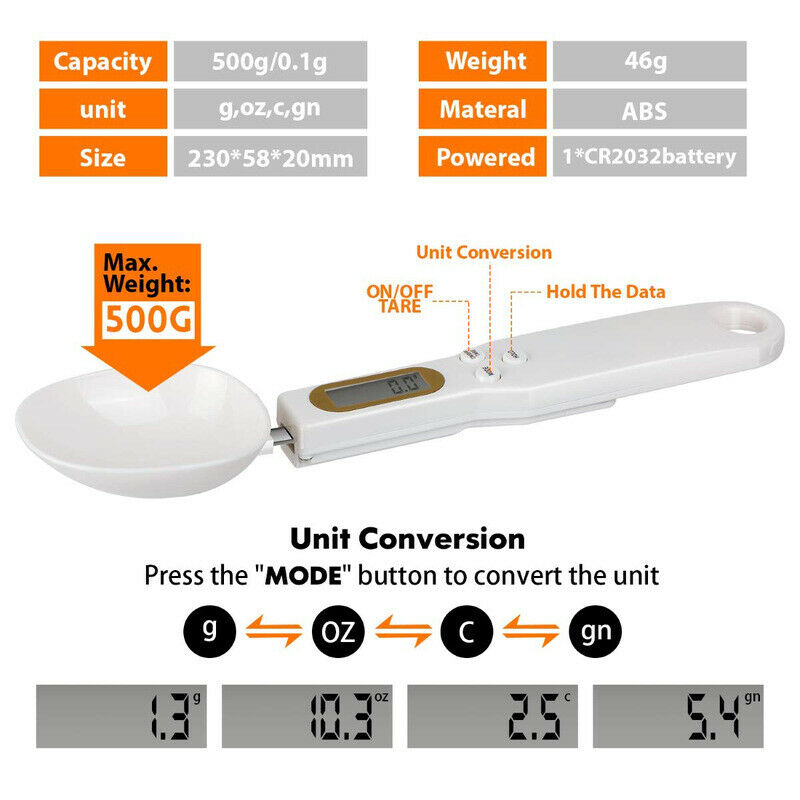 Digital Spoon & Smart Kitchen Spoon Scale