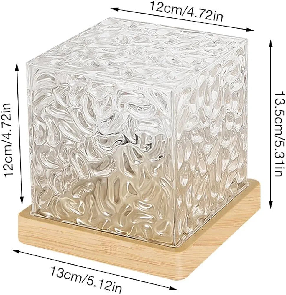 Water Ripple Projector 3/16 Colors Lamp Flame Crystal Lamp