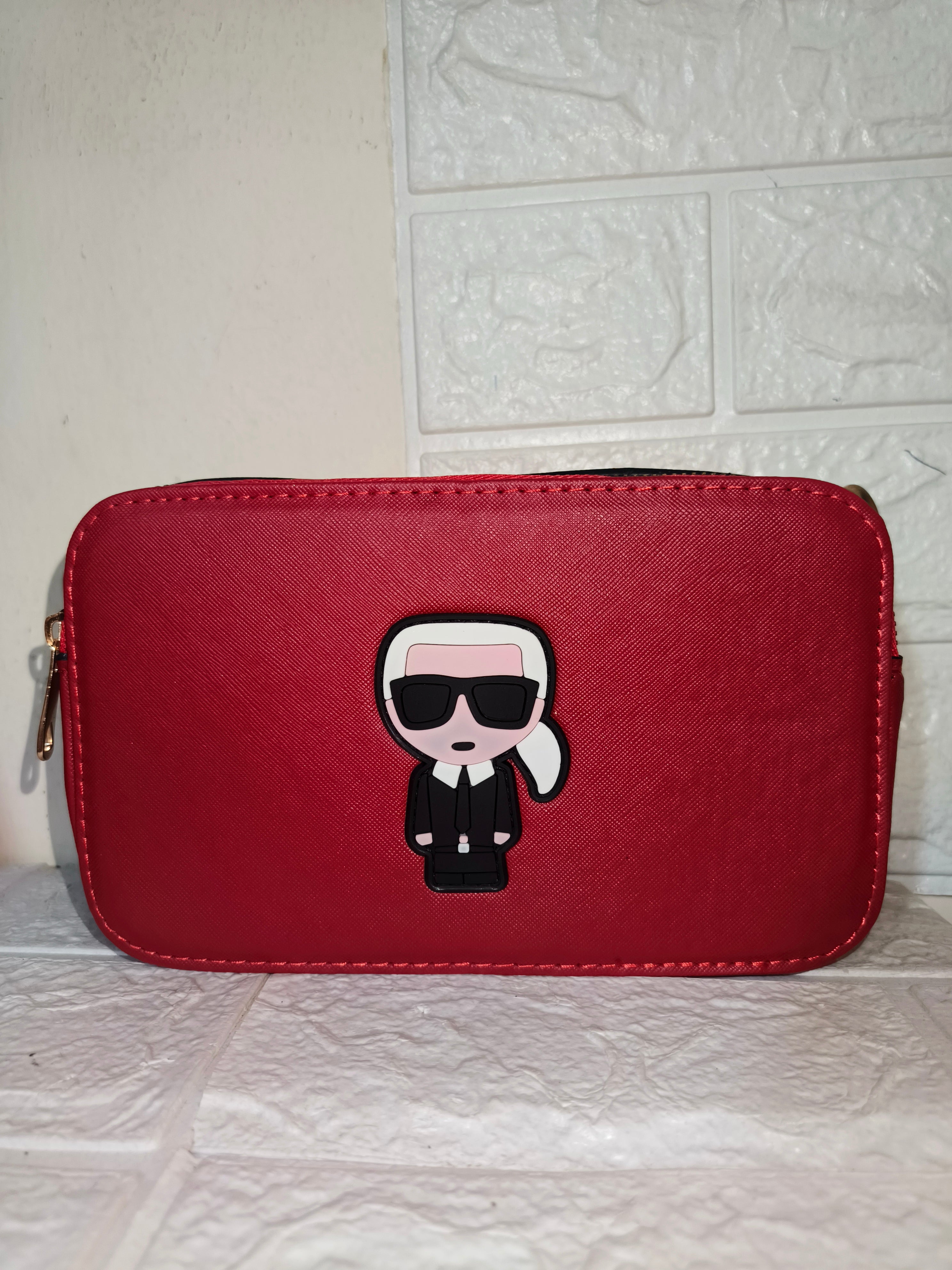 leather Karl Lagerfeld bag