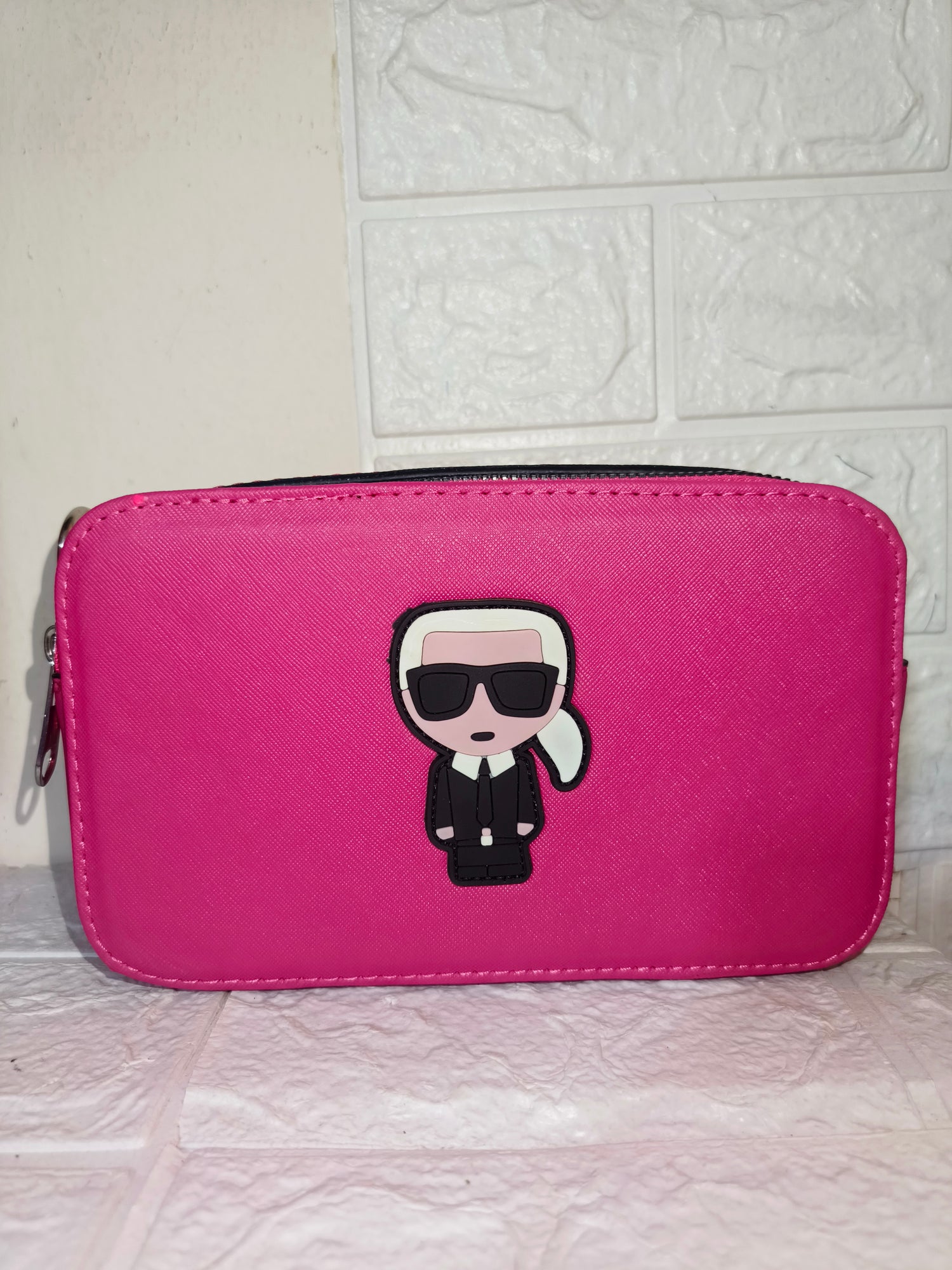 leather Karl Lagerfeld bag