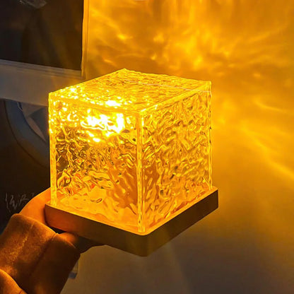 Water Ripple Projector 3/16 Colors Lamp Flame Crystal Lamp