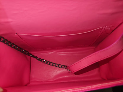 Marina Galanti small croc-embossed leather crossbody bag.