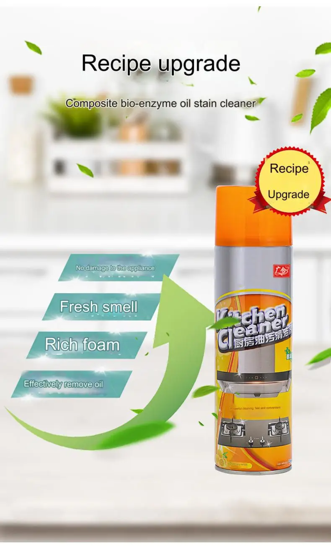 Foam Spray Cleaner for Kitchen