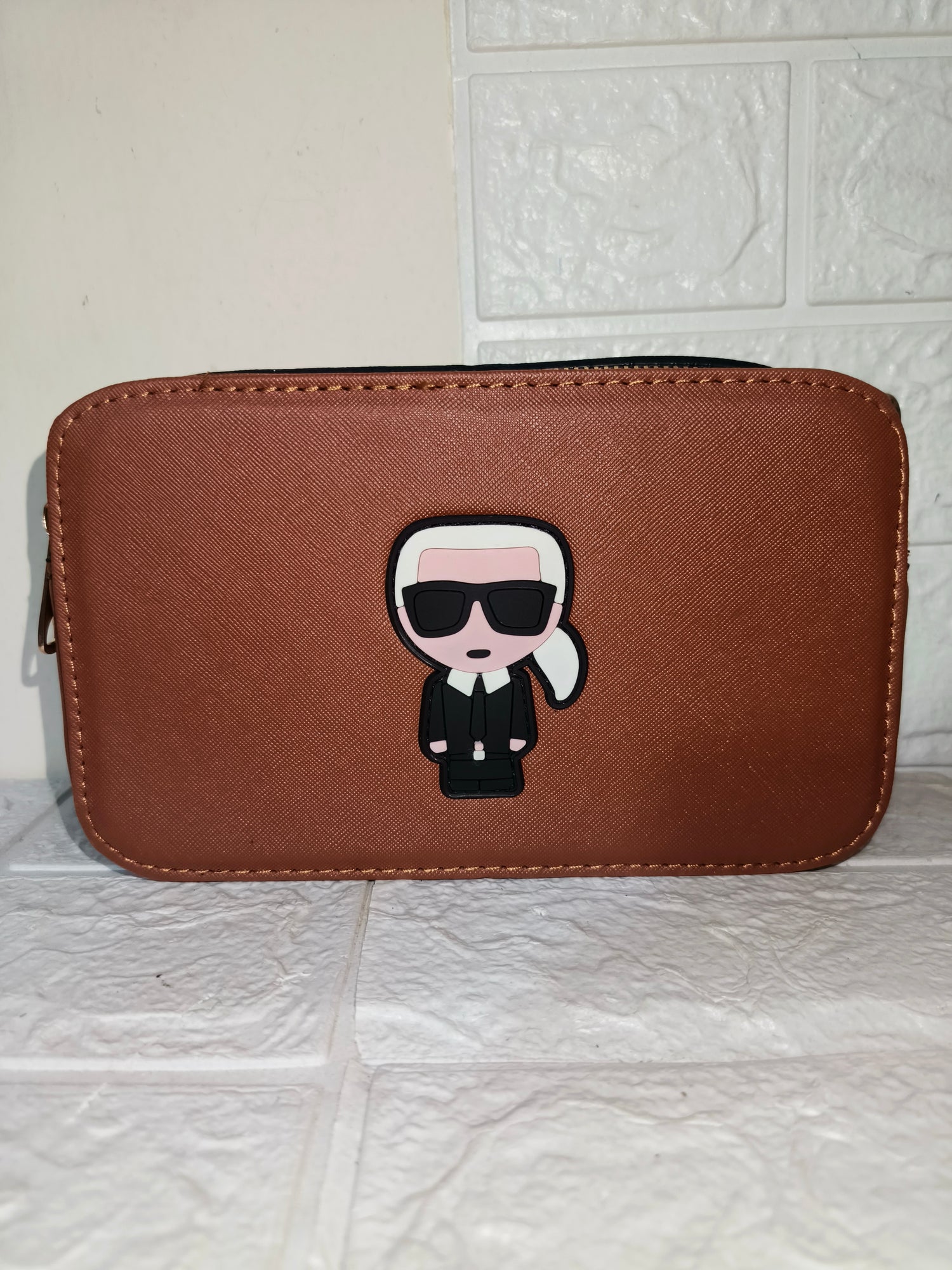 leather Karl Lagerfeld bag