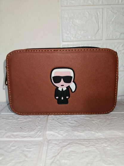 leather Karl Lagerfeld bag