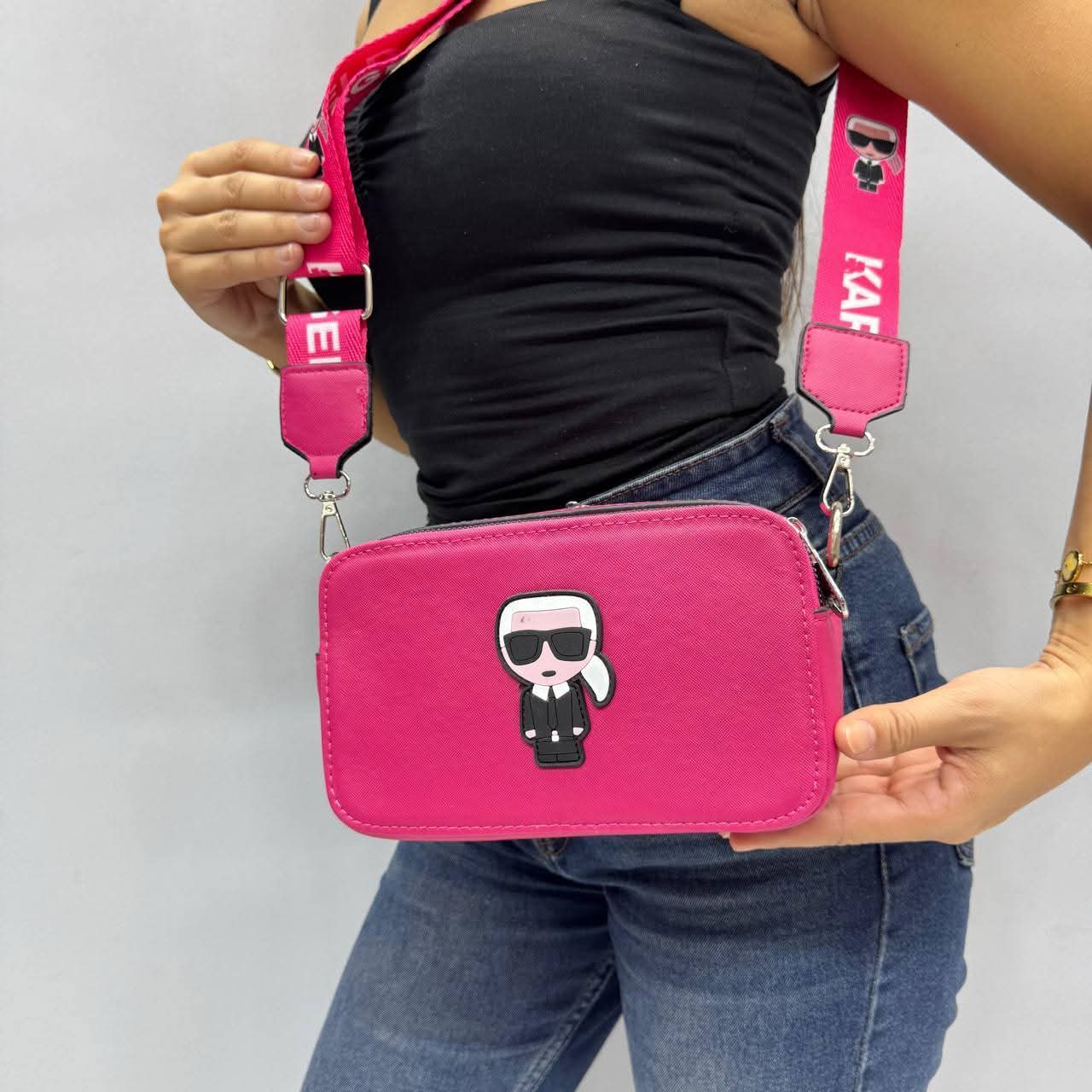 leather Karl Lagerfeld bag