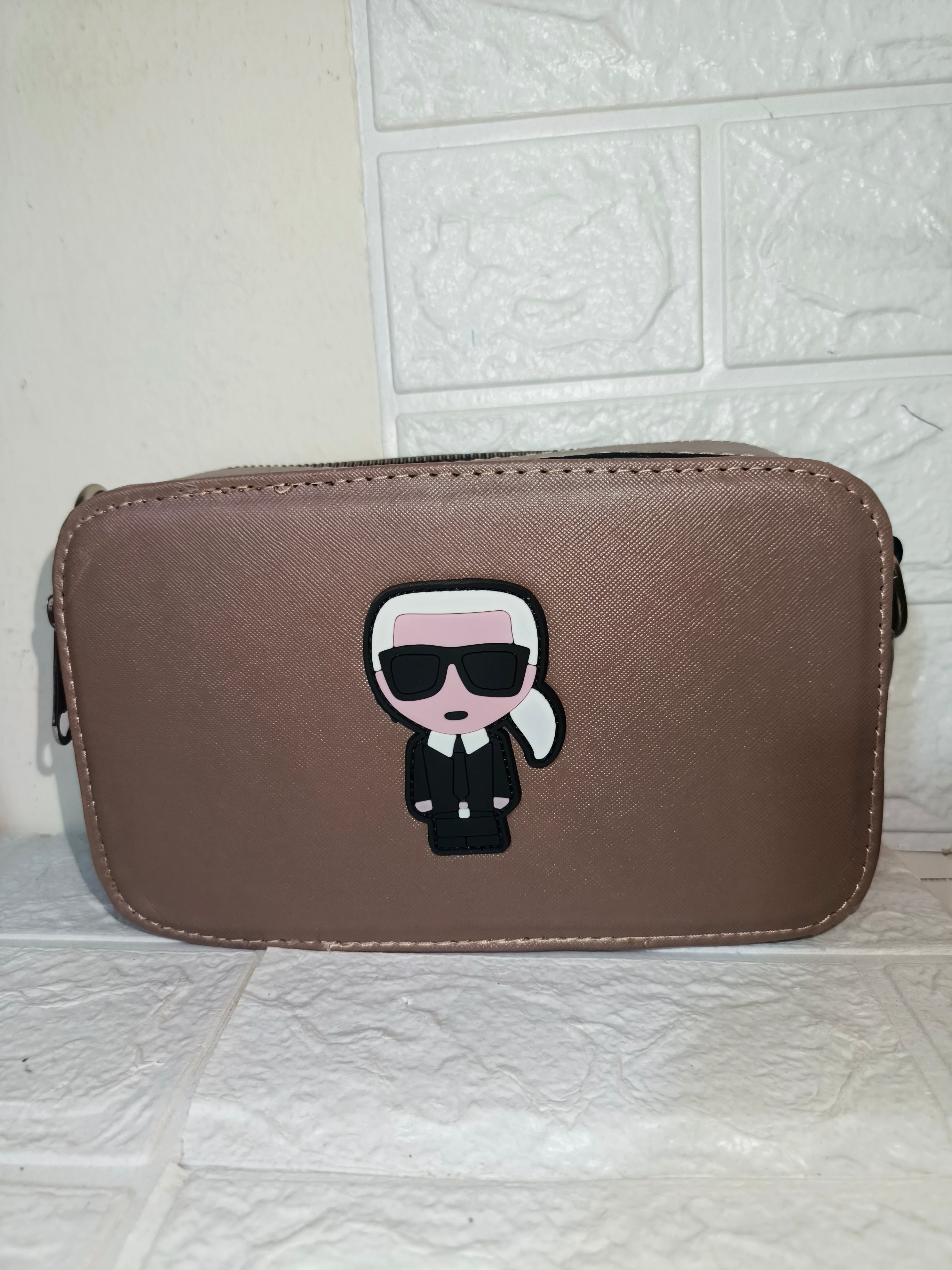 leather Karl Lagerfeld bag