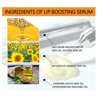 Lip Booster Serum, Microneedle Roller System Kit