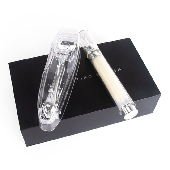 Lip Booster Serum, Microneedle Roller System Kit